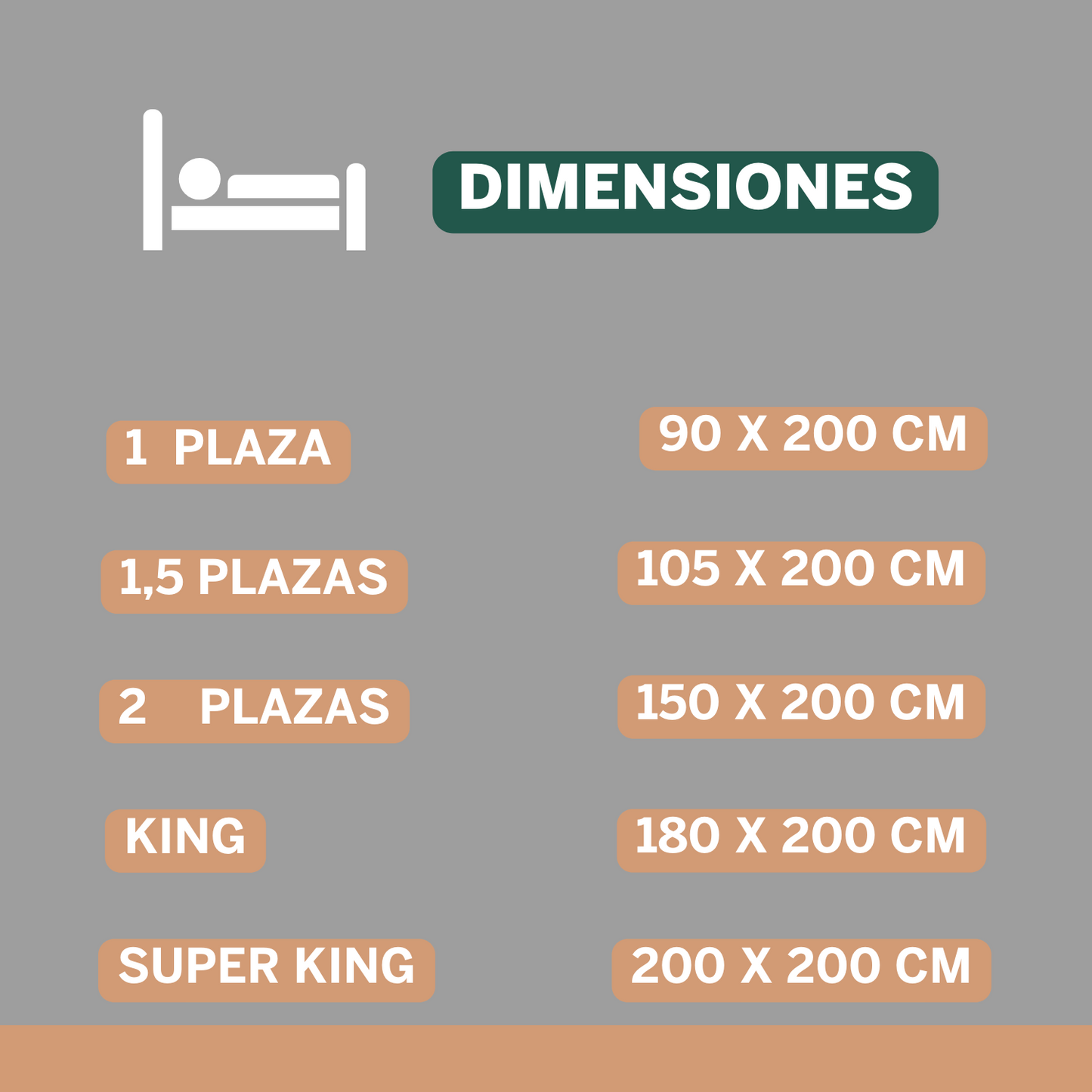 Cubre Colchón 1,5 Plazas Protector Manchas Antiacaros